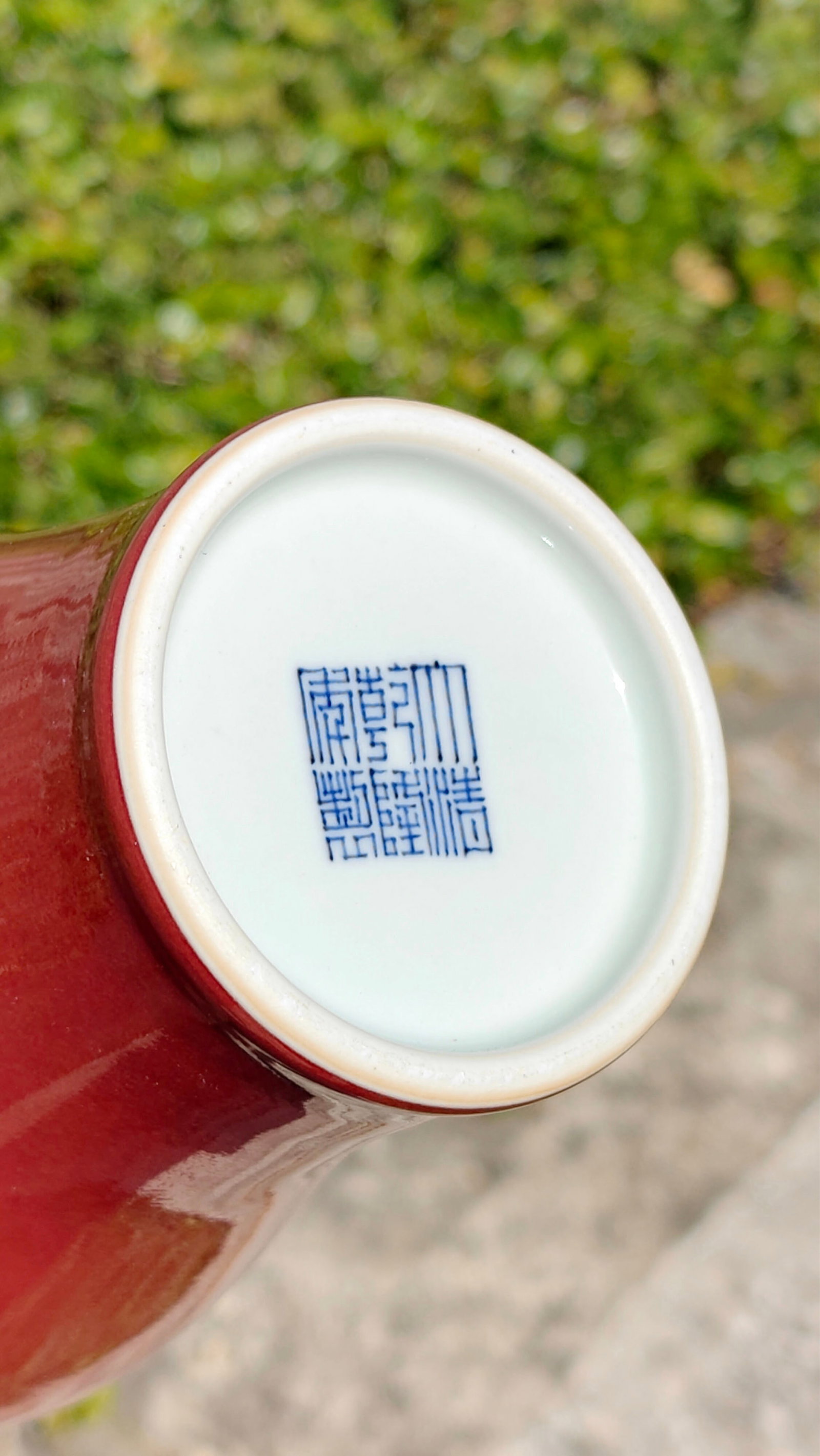 Fine Chinese Red-Glazed Bottle - 9