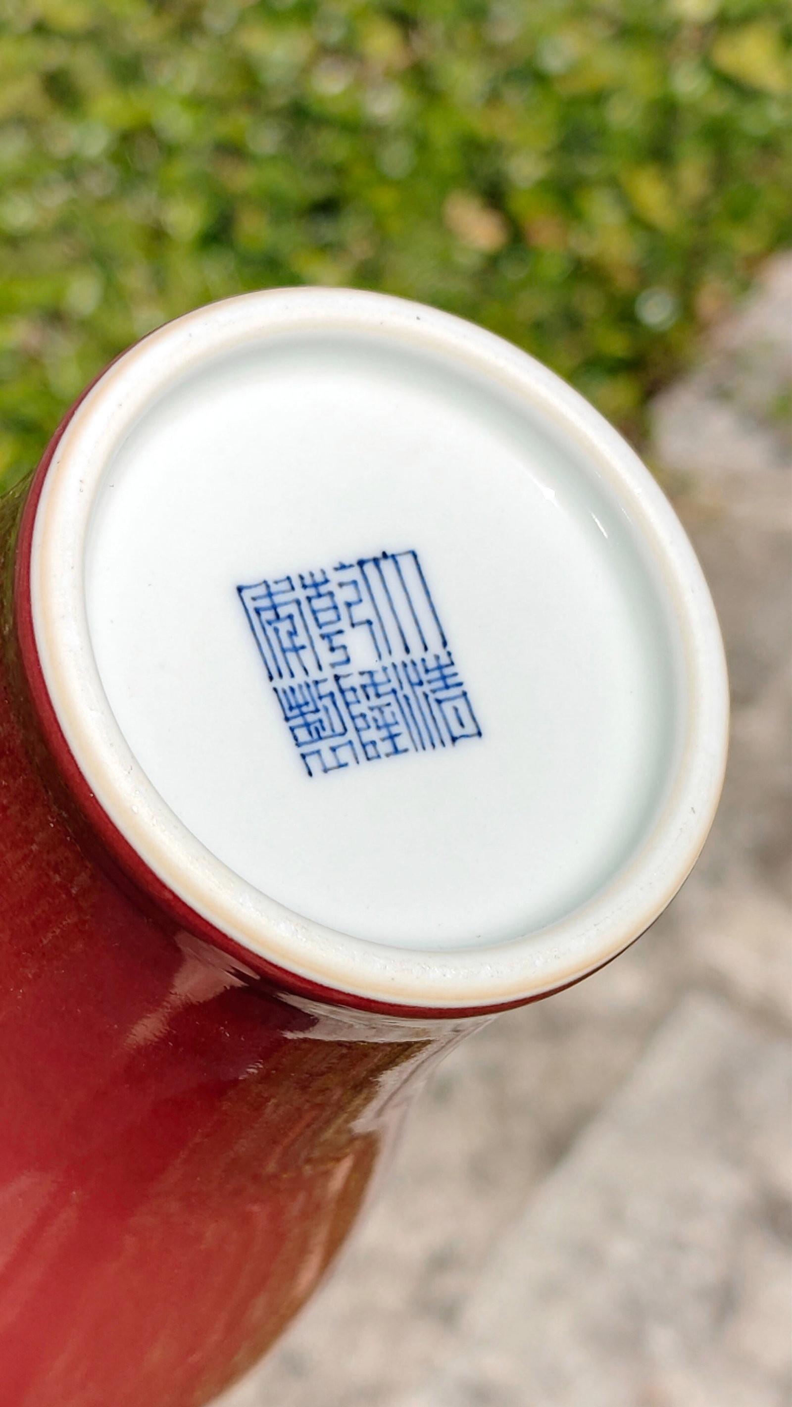 Fine Chinese Red-Glazed Bottle - 11