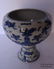 Chinese Vintage Whit Blue High-leg Bowl
