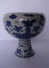 Chinese Vintage Whit Blue High-leg Bowl - 5