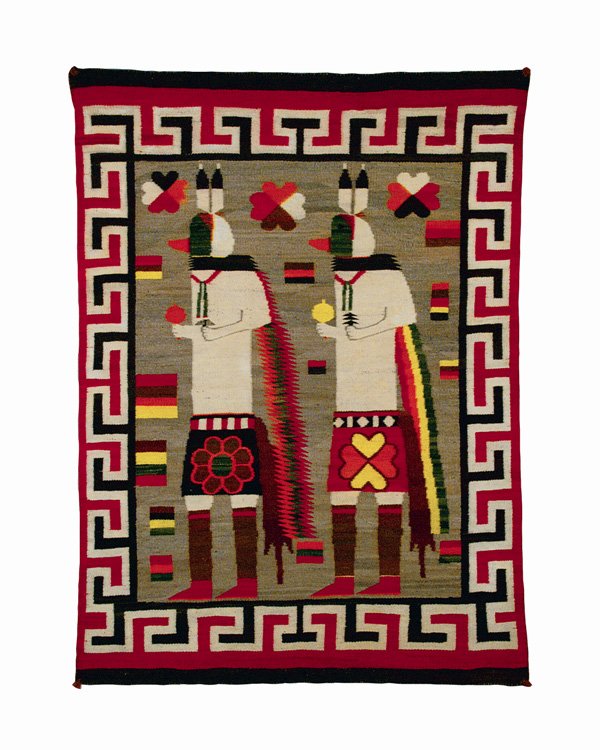 A rare Navajo pictorial weaving, second quarter of