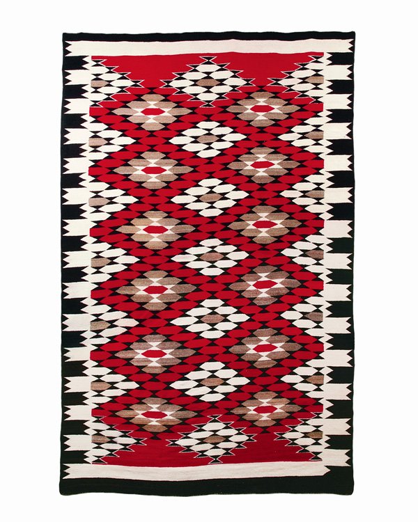 A large Navajo regional rug, first quarter of the 