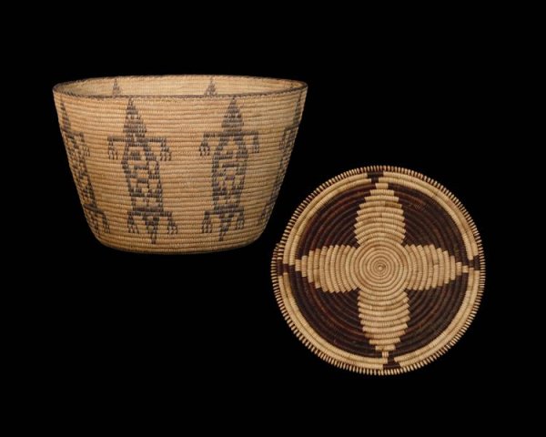 A pair of Papago baskets, first half of the 20th c