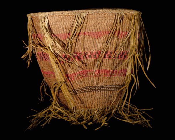 An Apache polychrome basket, last quarter of the 1