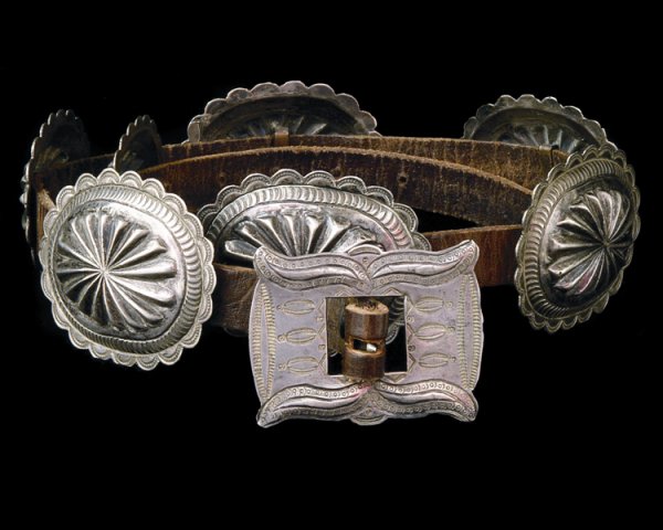 A Navajo Concha belt, second quarter of the 20th c
