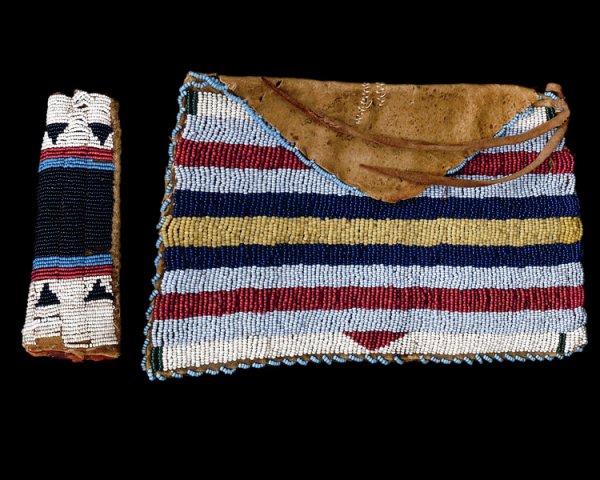 Two beaded pouches, last quarter of the 19th centu
