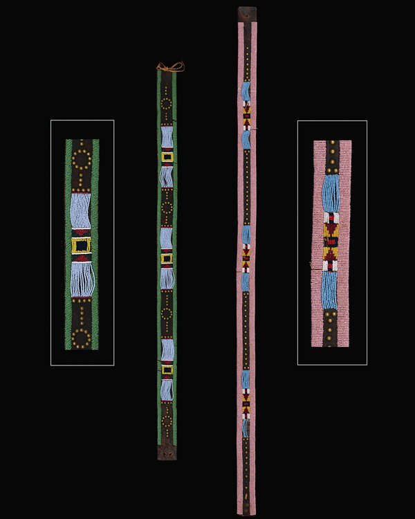 Two Crow beaded belts, last quarter of the 19th ce