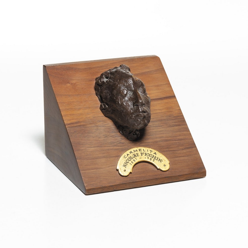 Nicolai Fechin, "Carmelita": Wax, 52/150, 3 1/2 inches overall height (Shipping Dimensions: 3.5x4.5x4.5 inches - 1 lbs.)