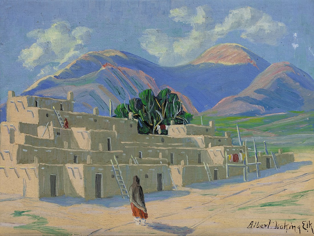 Albert Looking Elk, "Pueblo" (1 of 2)