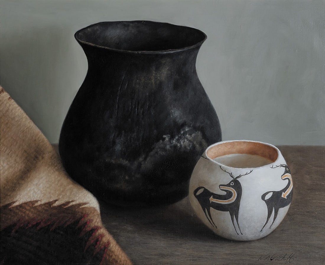 William Acheff, "Old Taos Bean Pot" (1 of 2)