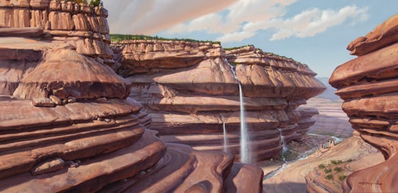 Bill Hughes, "Waterfall Canyon"