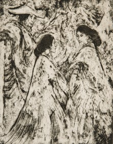 Gene Kloss, "Apaches A-visiting"