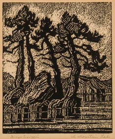 Birger Sandzen, "A Mountain Lake"