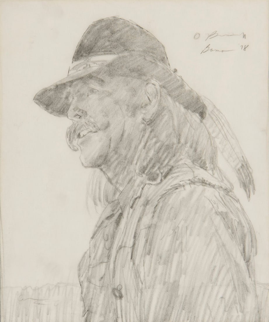 James Bama, "Tall Man Profile" (1 of 3)