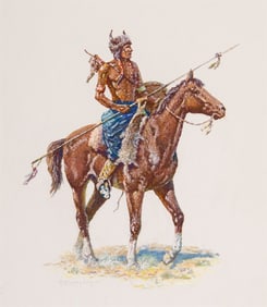 R. Farrington Elwell, "Native American on horseback"