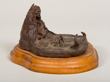 Olaf Wieghorst, "Fireside"