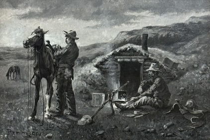 Frederic Remington, "The Outlying Camp"