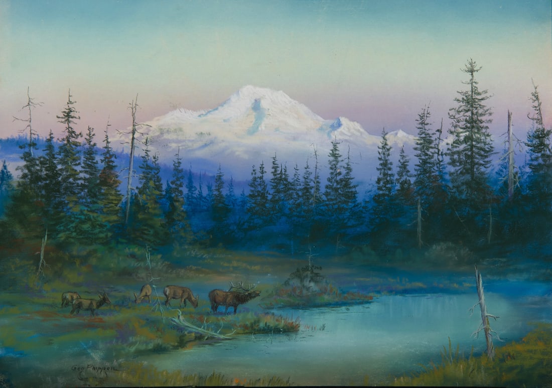 George Phippen, "Untitled (Mountain landscape)" (1 of 3)