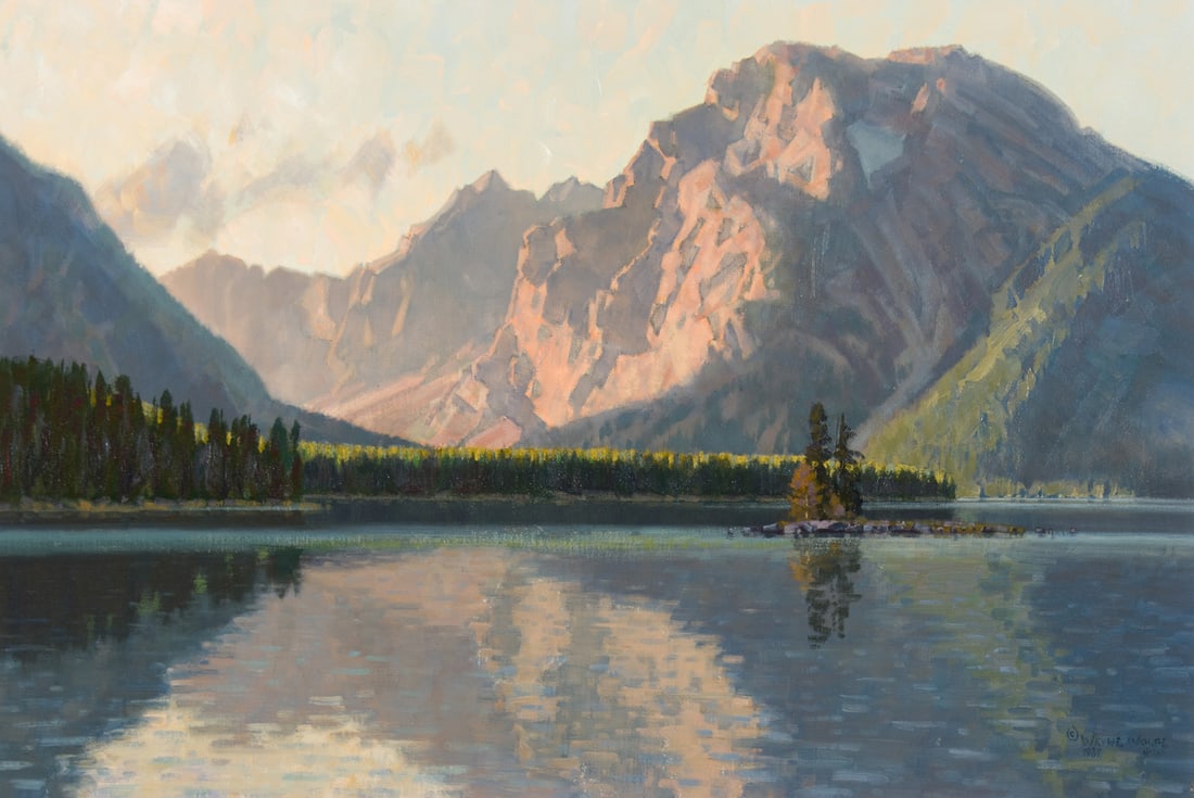 Wayne Wolfe, "Leigh Lake and Mount Moran" (1 of 3)