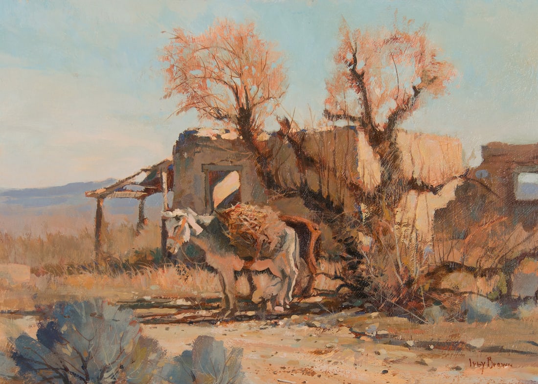 Irby Graves Brown, "Untitled (Adobe homestead)" (1 of 3)