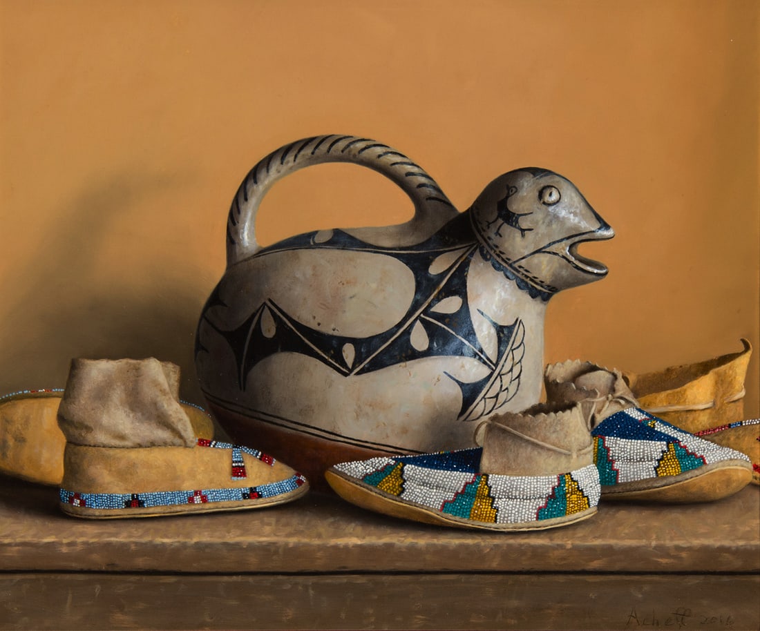 William Acheff, "For The Children": William Acheff (b. 1947), "For The Children", Oil on canvas, 10 x 12 inches, Shipping Dimensions: 16 x 18 x 3 inches Singed and dated 2016 lower right Signed, titled, and dated 2016 verso