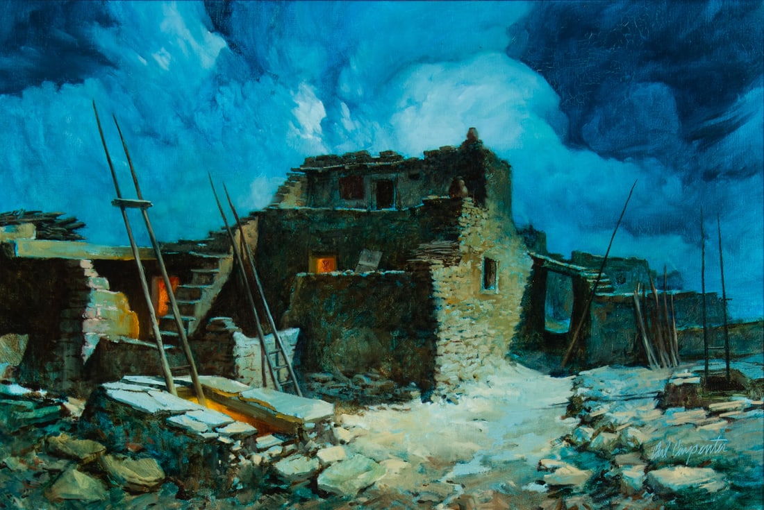 Earl Carpenter, "Storm Over Walpi" (1 of 3)