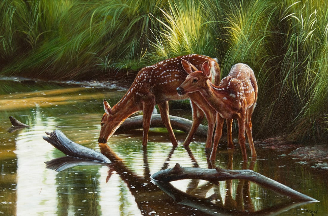 Ed Copley, "Early Spring": Ed Copley (b. 1944), "Early Spring", Oil on canvas, 20 x 30 inches, Shipping Dimensions: 29 x 39 x 3 inches Signed lower right
