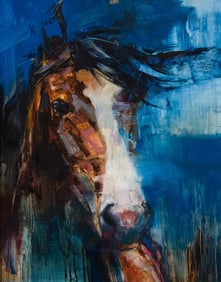 Julie Chapman, "Bronc Portrait"