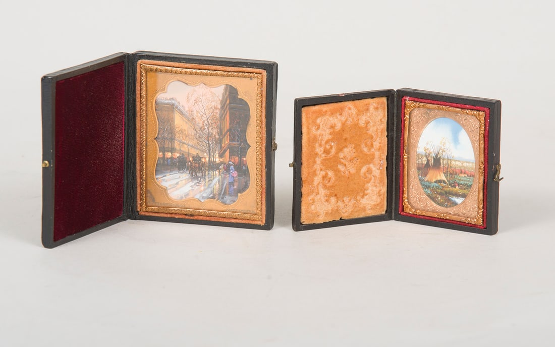 John Paul Strain, "Set of Two (2): Carriages on the Parkway; Indian Autumn Day" (1 of 4)