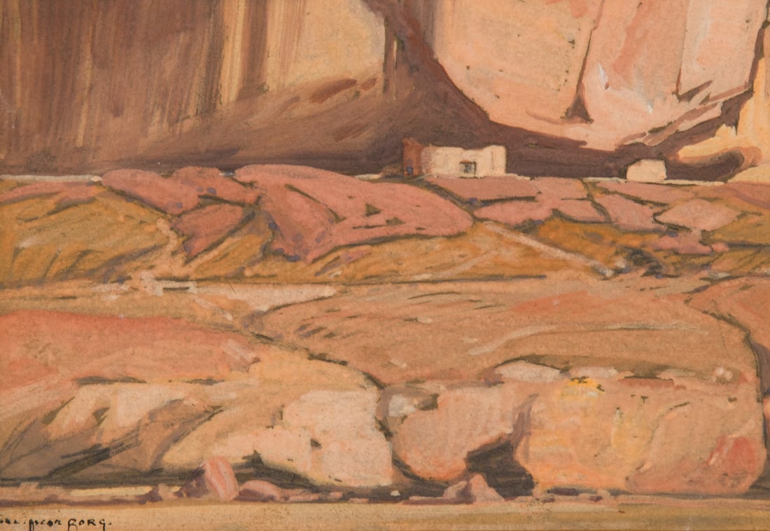 Carl Oscar Borg, "Cliff Ruins" (1 of 3)