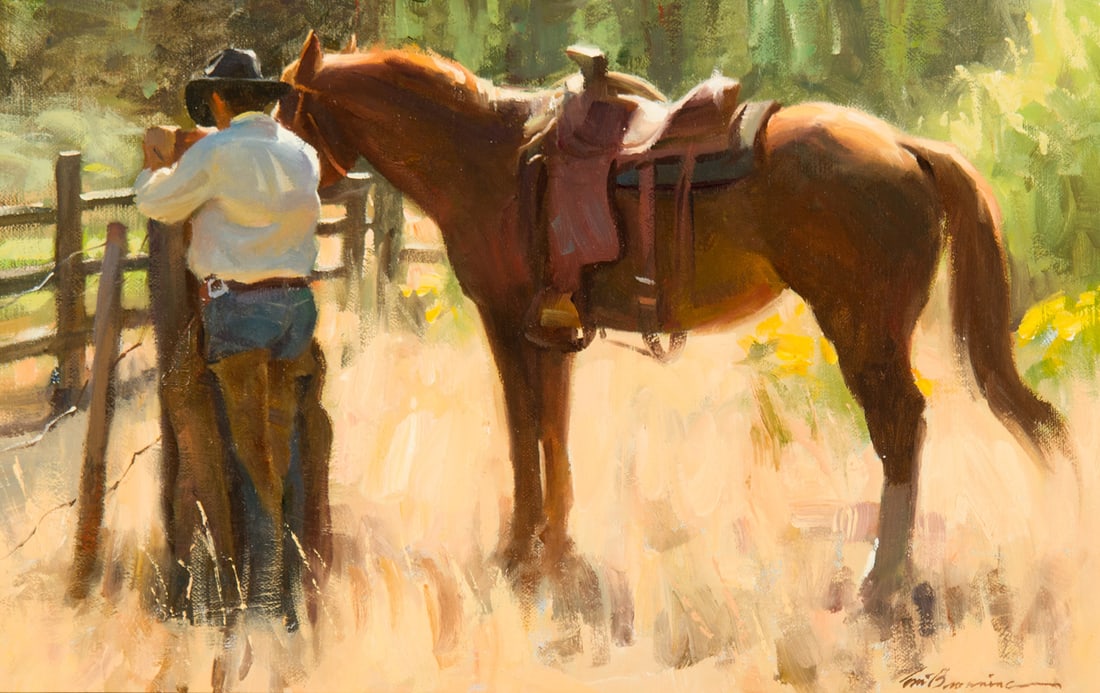Tom Browning, "Study for Gate Keepers" (1 of 3)