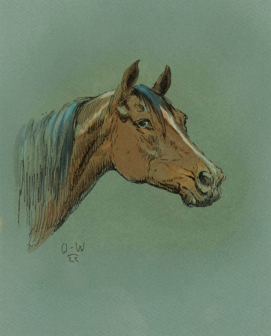 Olaf Wieghorst, "Untitled (Horse head)" (1 of 3)