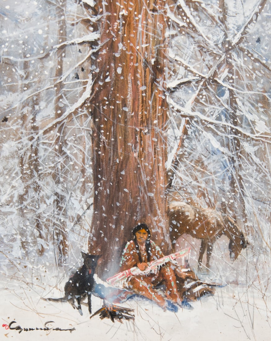Gregory Sumida, "Tomo Snowfall" (1 of 3)