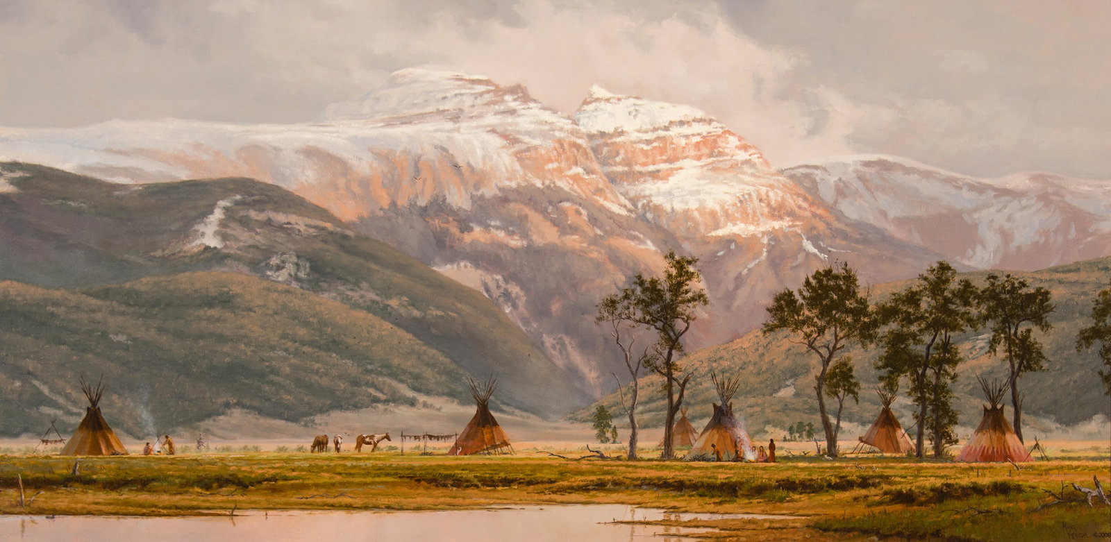 Alan Kruse, "Sleeping Indian Encampment" (1 of 3)