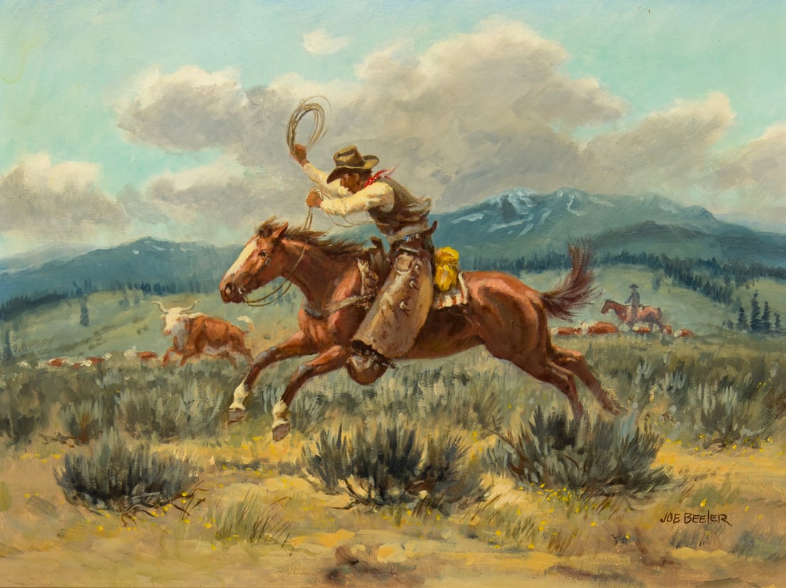 Joe Beeler, "Headin Her Off" (1 of 3)
