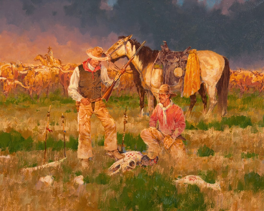 Kim Mackey, "Troublesome Sign": Kim Mackey (b. 1953), "Troublesome Sign", Oil on linen, 24 x 30 inches, Shipping Dimensions: 34 x 39.5 x 3 inches Signed O.P.A. lower Left Signed, titled verso