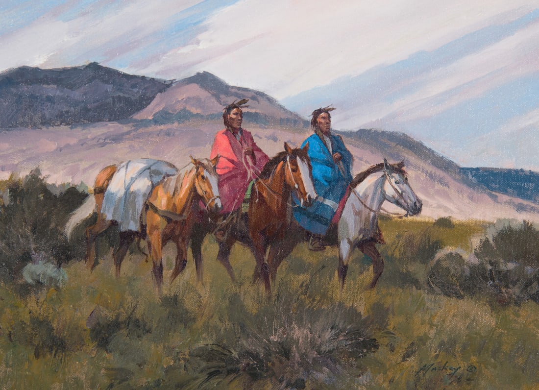 Kim Mackey, "Between Earth and Sun": Kim Mackey (b. 1953), "Between Earth and Sun", Oil on canvas, 12 x 16 inches, Shipping Dimensions: 16 x 20 x 3 inches Signed lower right Signed and titled verso