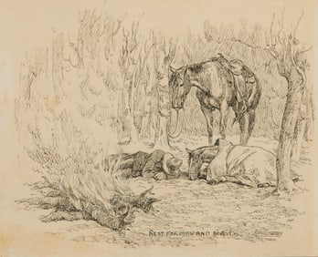 Will James, "Brad Drug a Few More Heavy Limbs Across the Fire"