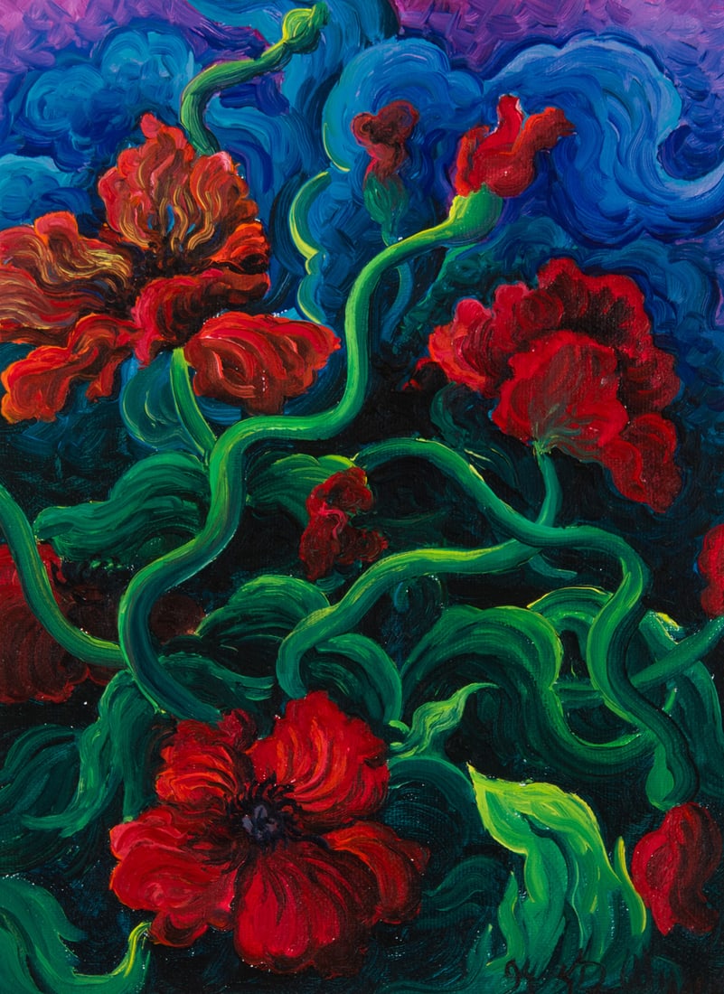 Kim Douglas Wiggins, "Wild Poppies" (1 of 3)