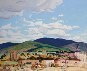 Jerry Jordan, "The Song of Taos Flows through the Air Whispering Sacred Melodies"