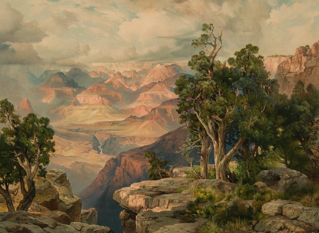 Thomas Moran, "The Grand Canyon of Arizona from Hermit Rim Road" (1 of 3)