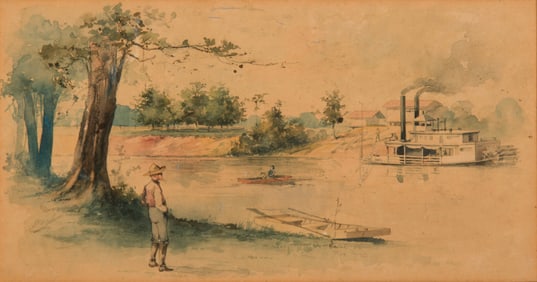 Oscar Berninghaus, "Sternwheeler"