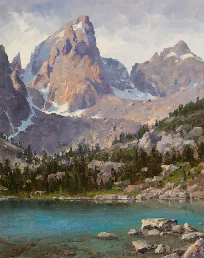 Jim Wilcox, "Delta Lake": Jim Wilcox (b. 1941), "Delta Lake", Oil on board, 20 x 16 inches, Shipping Dimensions: 28 x 24 x 3 inches Signed lower right Titled verso