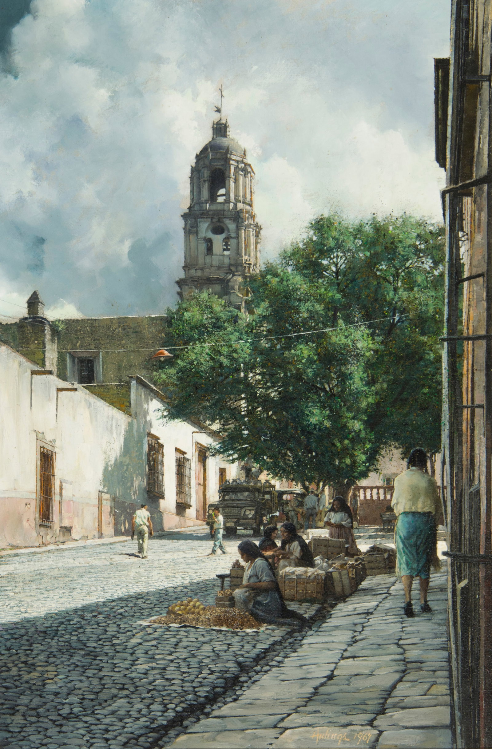 Clark Hulings, "San Miguel de Allente" (1 of 3)