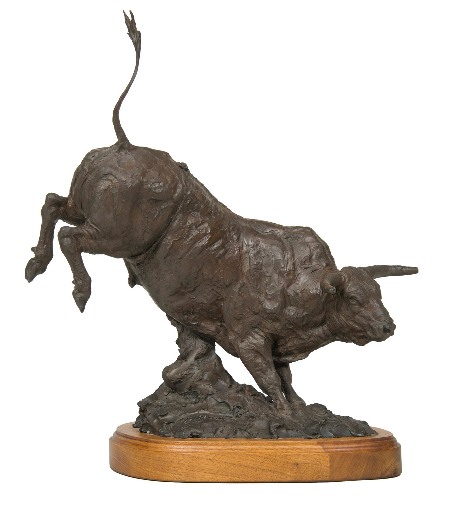 Richard Loffler, "Outlaw": Richard Loffler (b. 1956), "Outlaw", Bronze, cast 8/30, 20 1/2 inches overall height, Shipping Dimensions: 20.5 x 17 x 10 inches - 22 lbs. Signed and titled