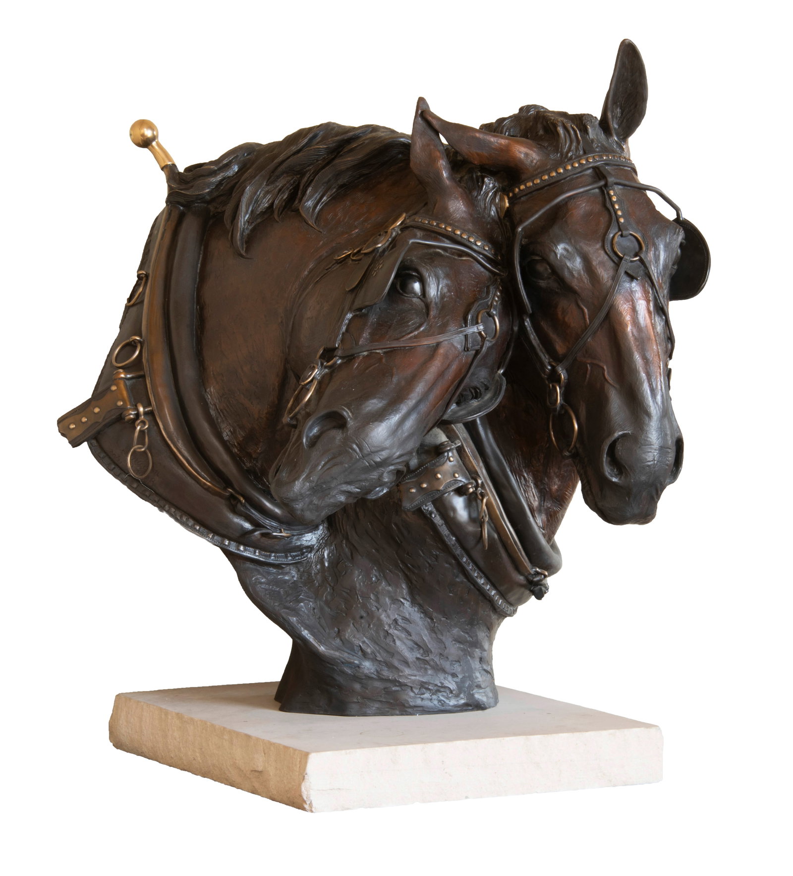 Cammie Lundeen, "Maude & Lottie": Cammie Lundeen (b. 1957), "Maude & Lottie", Bronze, cast 20/21, Lifesize: 43” H x 36” W x 40” D including base, Shipping Dimensions: 43 x 1 inches Signed and dated 1988