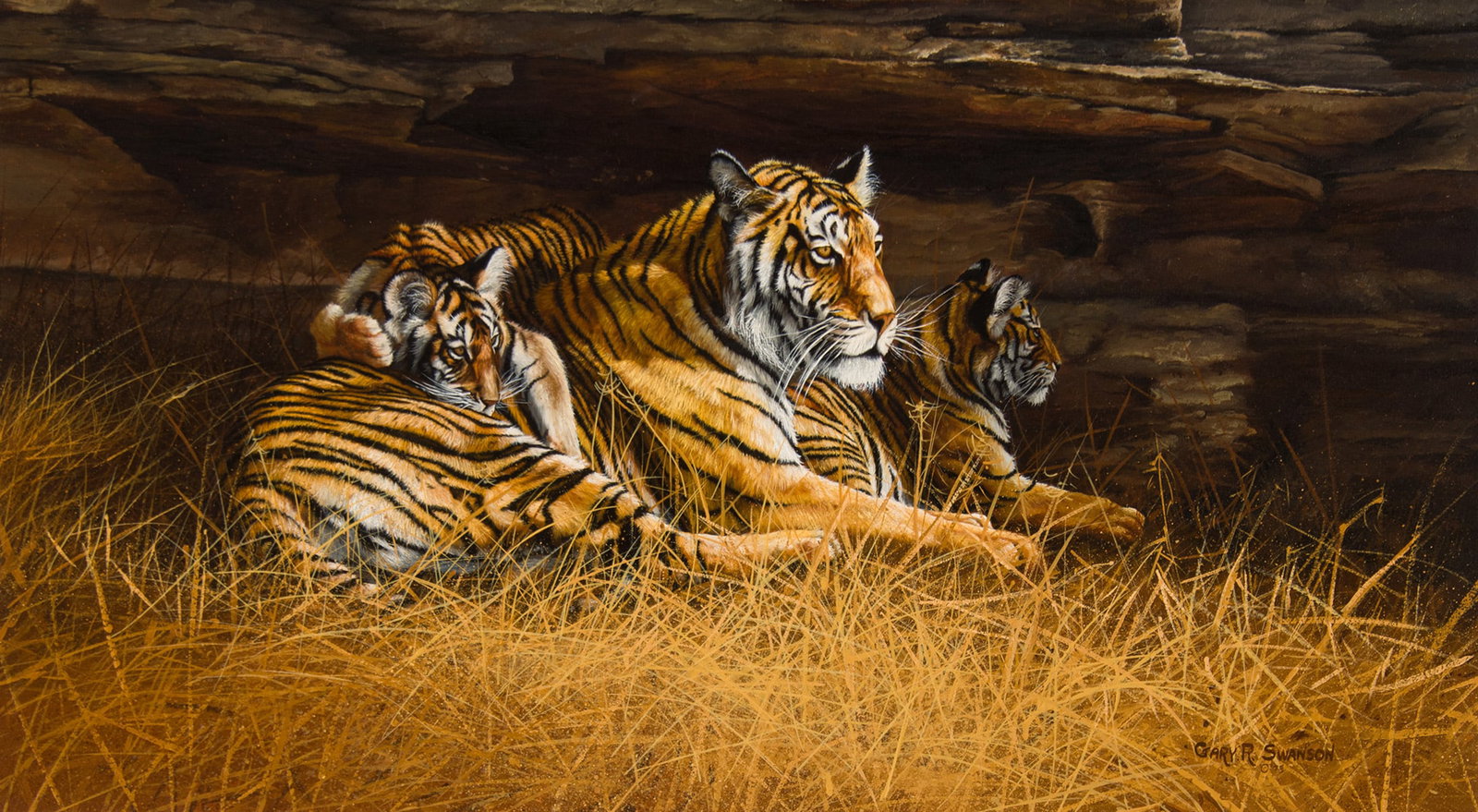 Gary Swanson, "Untitled (Resting tigers)" (1 of 3)