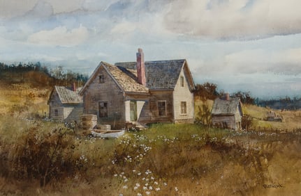 Paul Strisik, "House in the Meadow [Spring, Maine]"