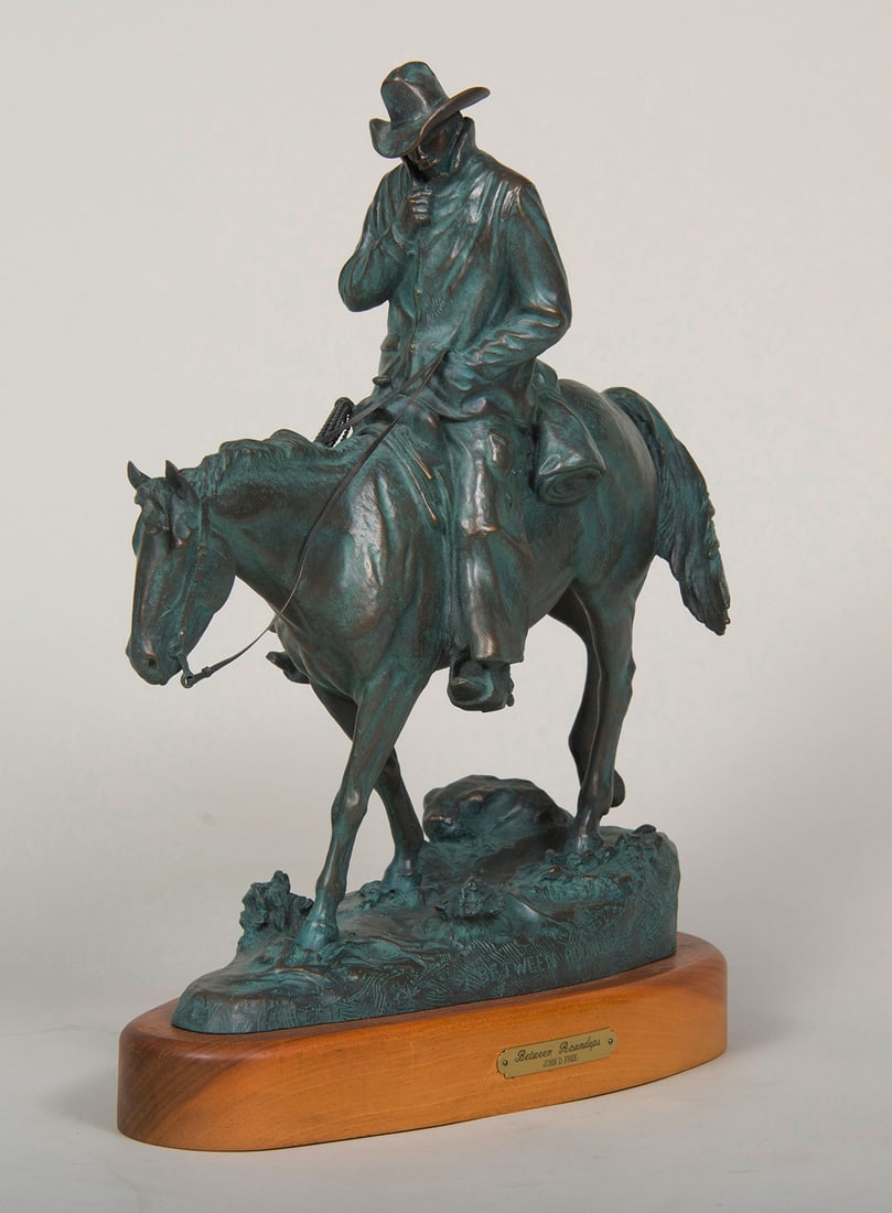 John D. Free, "Between Roundups" - 2