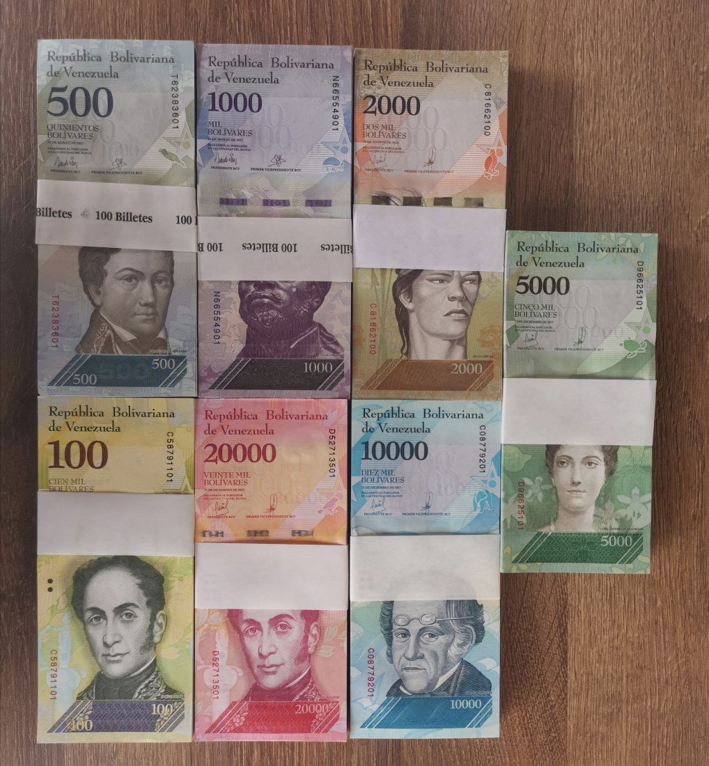 Venezuela SET (700) 500-100,000 BsF 2017 100 Sets! (1 of 2)